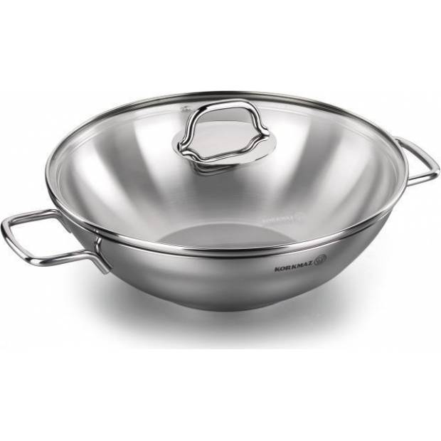 Serpenyő fedővel Perla WOK 28cm