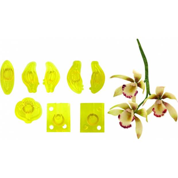 Vágószerszámok 8db - kis orchidea Cymbidium - PME