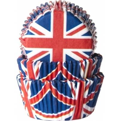 Papír muffin poharak Union Jack 50db