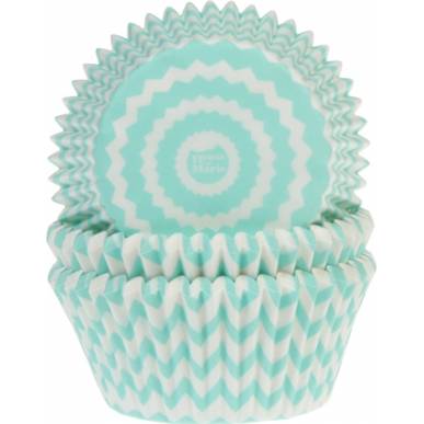 CHEVRON mentás muffin kosárkák 50 db