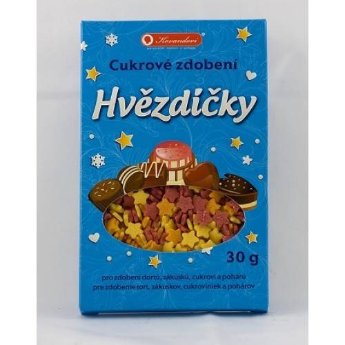 Cukros díszítő csillagok 30g -