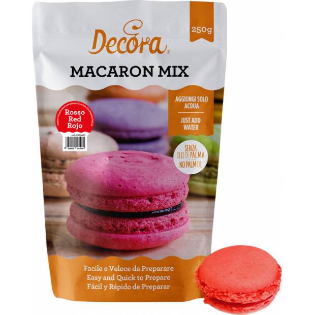 Piros macaron mix 250g