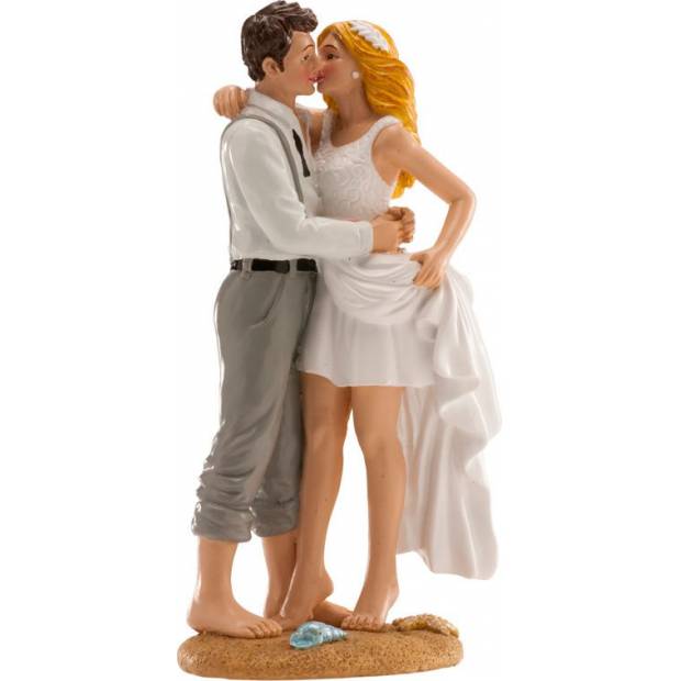 Esküvői torta figura 16cm a tengerparton 16cm