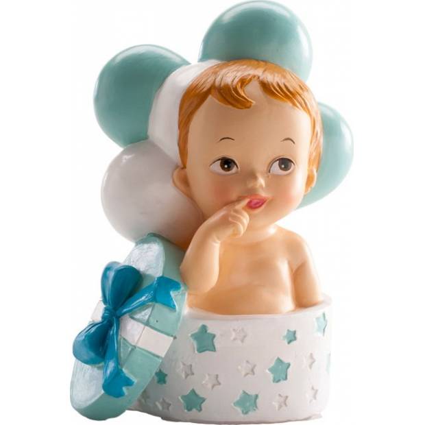 Baba fiú torta figura 10,5cm dobozban