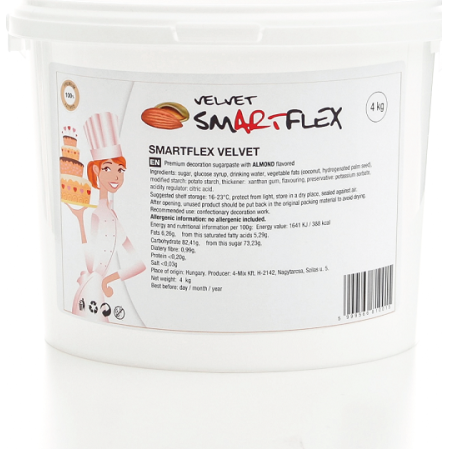 Smartflex Velvet Almond 4 kg (tortabevonó és modellező keverék) 0042 dortis