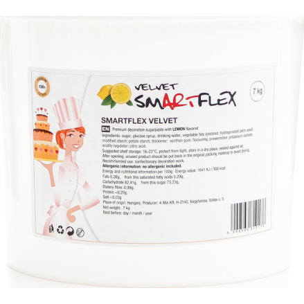 Smartflex Velvet Citron 7 kg (Tortabevonó és modellező keverék) 0052 dortis