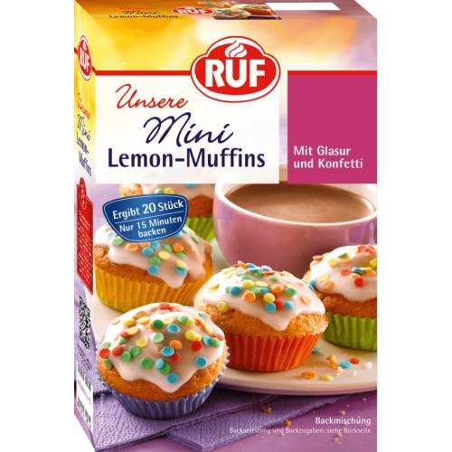 Mini citromos muffin mix 350g