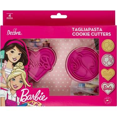 Barbie lyukasztó készlet 2db 6cm