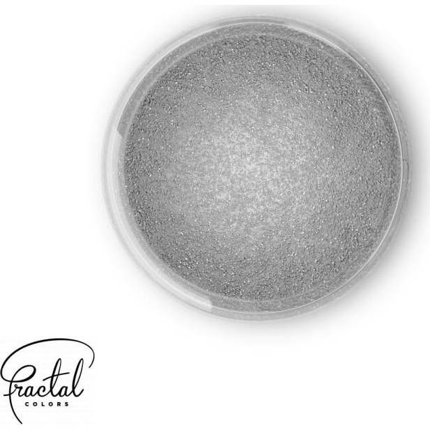 Dekoratív púder gyöngyház színű Fractal - Sparkling Dark Silver (3,5 g)