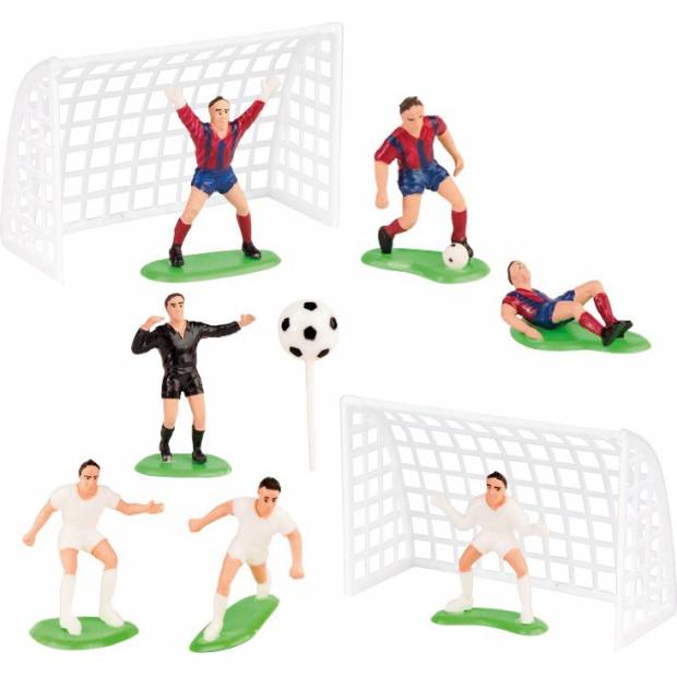 Futball figurák 10db, 5-6,5cm