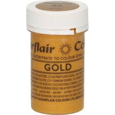 Sugarflair Pearl Gel Paint (25 g) Gold 5032 dortis