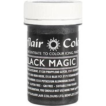 Sugarflair gyöngyházfényű gél szín (25 g) Black Magic A706 dortis