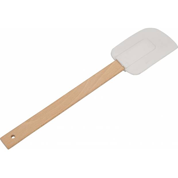 Nagy fehér spatula fa nyéllel 29cm