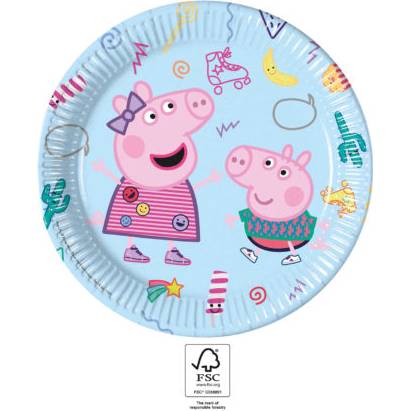 Papír party tányér 23cm Pepa Pig