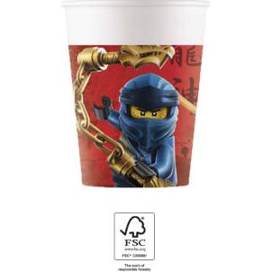 Papírpoharak 200ml Lego Ninjago