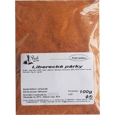 Liberec kolbászok (100g) fűszerek