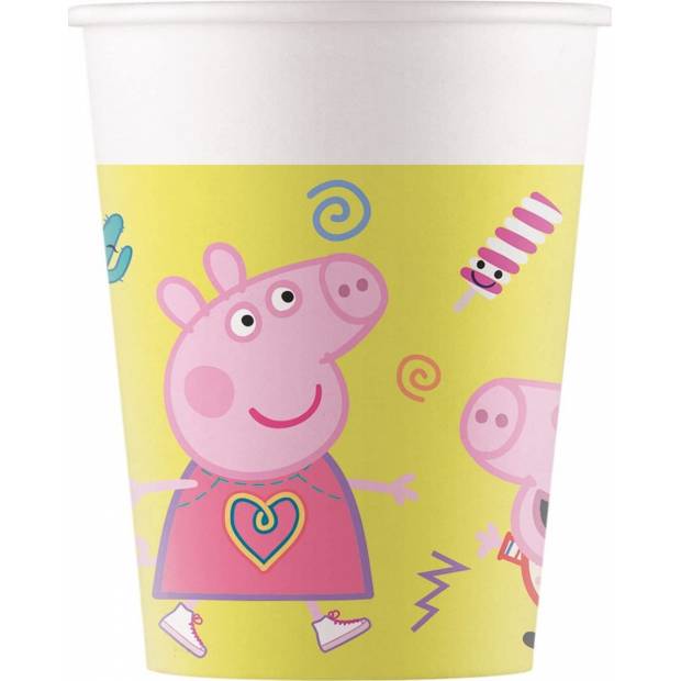 Papírpoharak 200ml Pepa Pig 8db