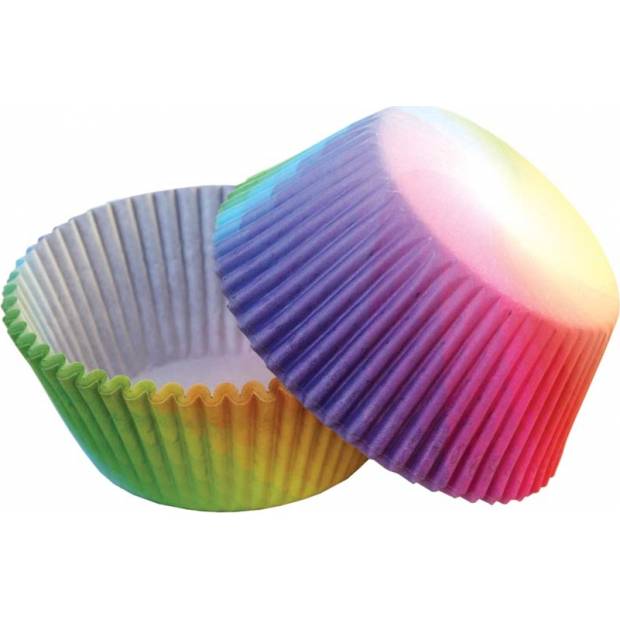 Szivárvány muffin kosárkák (50 db)