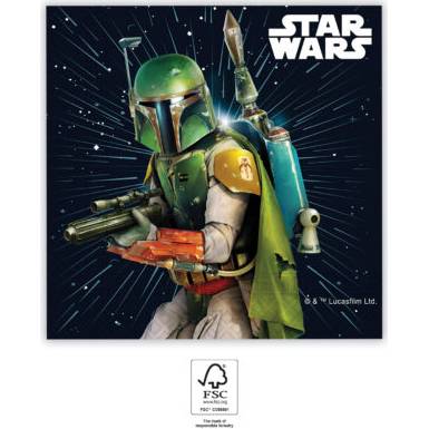 Szalvéták 33x33cm Star Wars 20db Mandalorian szalvéta