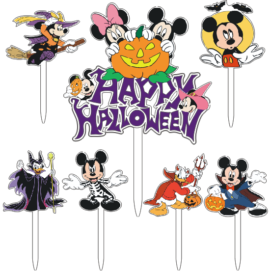 Mickey Halloween torta topper