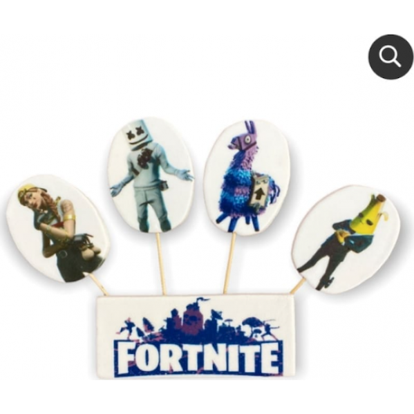 Cukor figura torta topper Fortnite