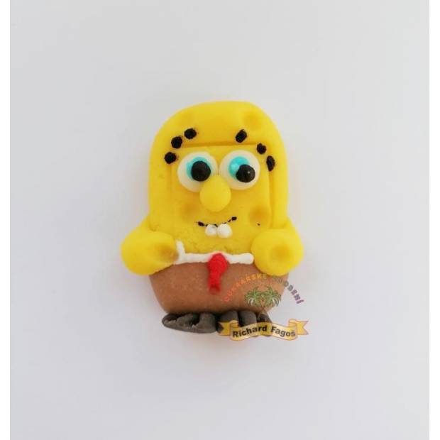 Torta figura Spange Bob 5cm kókuszdió masszából