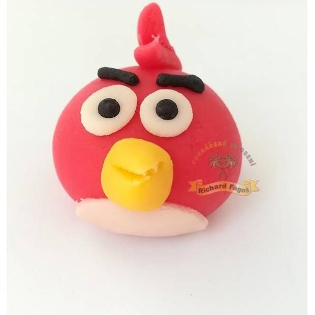 Torta figura Angry Birds Red 4cm kókuszdióból