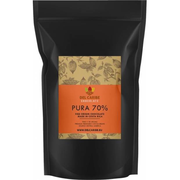 Prémium étcsokoládé 70%, 10kg - Chocolate Del Caribe