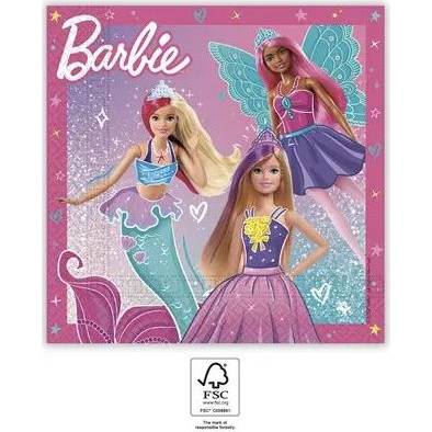 Papírszalvéta barbie 33x33cm, 20db