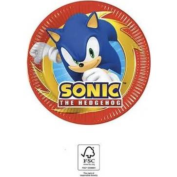 Papírtányérok sonic 19,5cm, 8db