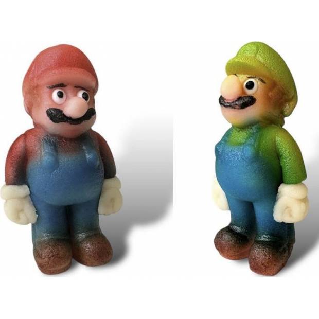 Marcipán figura Super Mario és Luigi, 34g