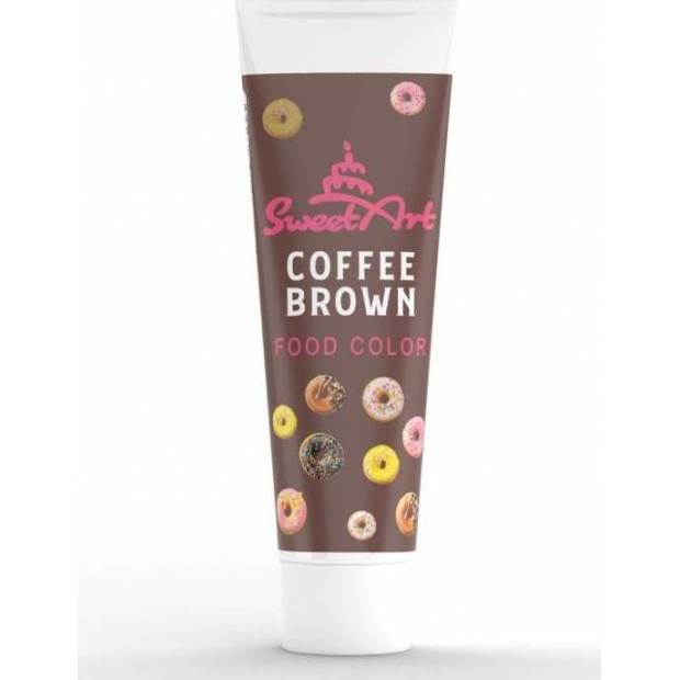 SweetArt zselés színcső Coffee Brown (30 g)