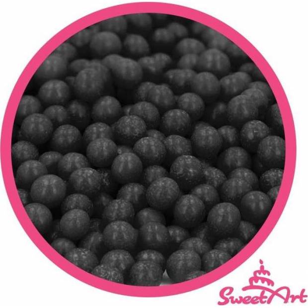 SweetArt cukorgyöngyök fekete 5 mm (80 g)