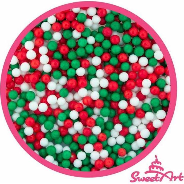 SweetArt cukorgyöngyök karácsonyi mix 5 mm (80 g)