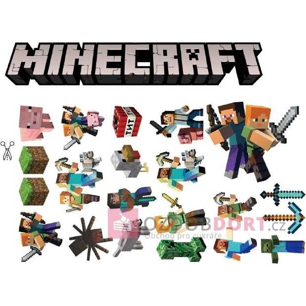 Ehető papír a Minecraft kivágásához