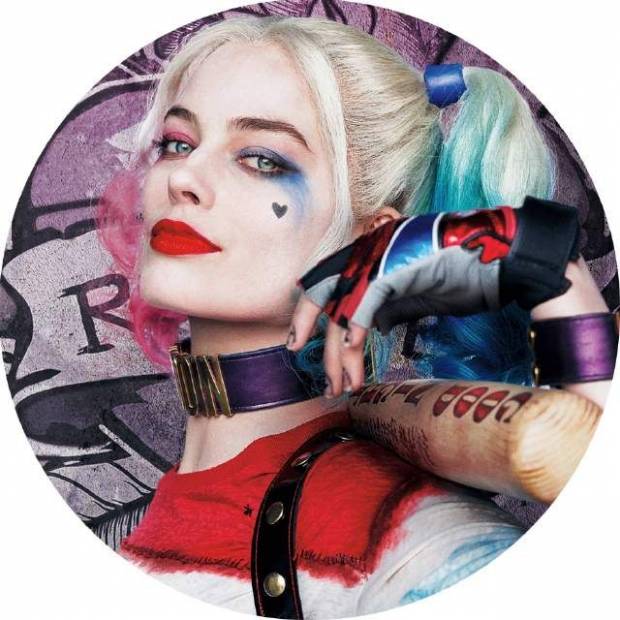 Ehető papír Harley Quinn 19,5cm