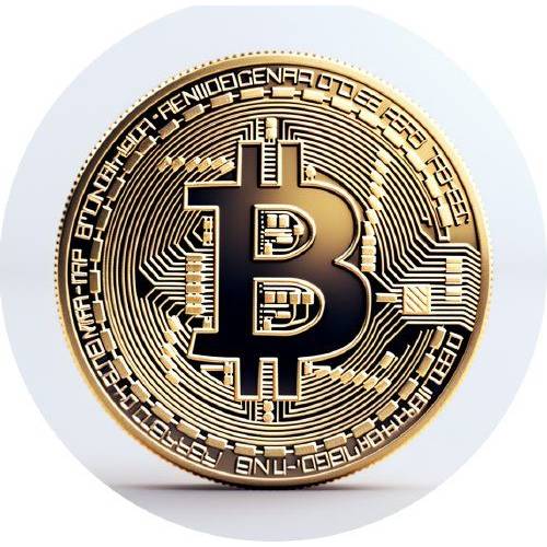 Ehető papír Bitcoin 19,5cm