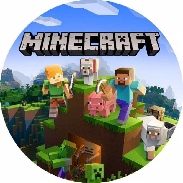 Minecraft ehető papír 19,5cm