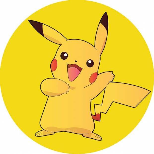 Pokemon Pikachu ehető papír 19,5cm