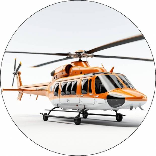 Ehető papír helikopter sárga 19,5cm