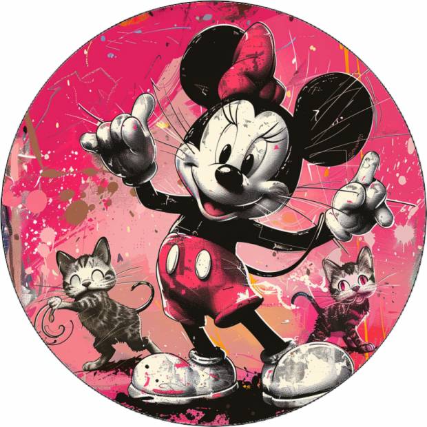 Minnie és két macska 19,5 cm