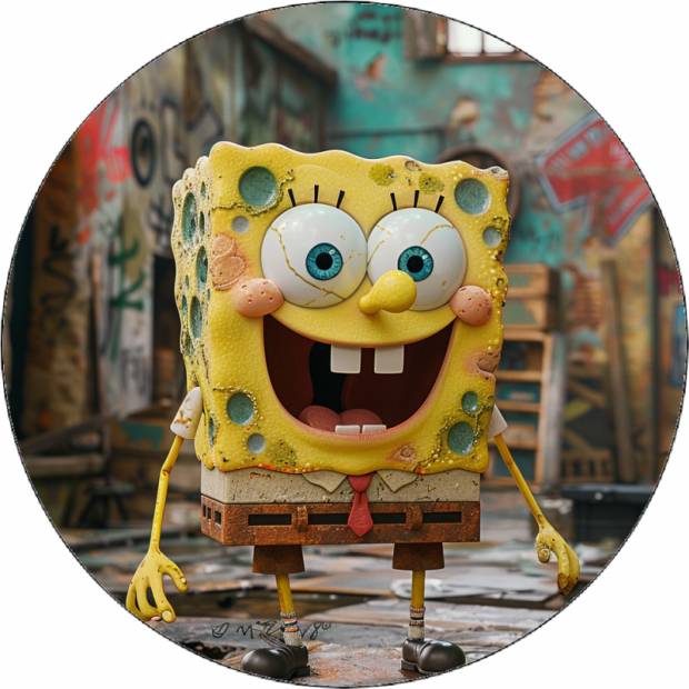 Ehető papír Spongya Bob 19,5 cm