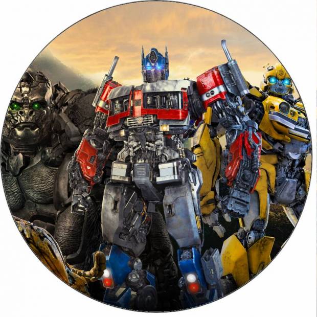 Ehető papír Transformers csapat 19,5 cm