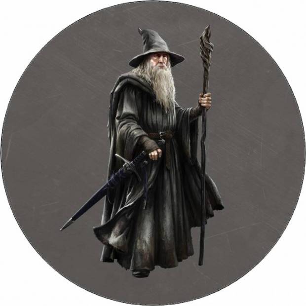 Ehető papír A Gyűrűk Ura Gandalf 19,5 cm