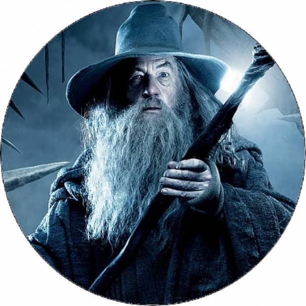 A Gyűrűk Ura Gandalf pálcával 19,5 cm