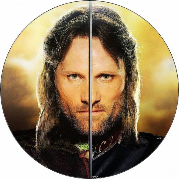 Ehető papír A Gyűrűk Ura Aragorn és kardja 19,5 cm