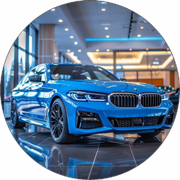 Ehető papír BMW kék 19,5 cm