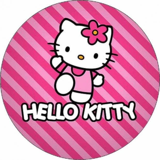 Hello Kitty rózsaszín ruhában 19,5 cm