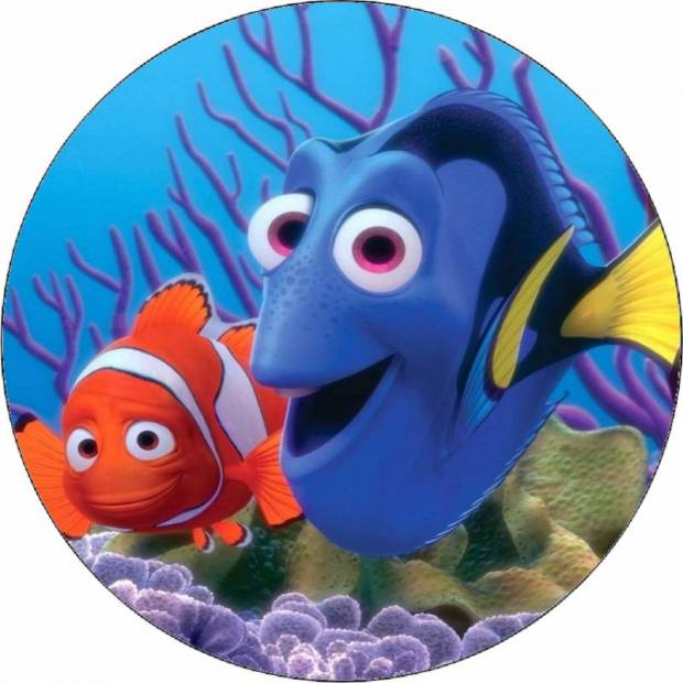 Ehető papír Némó és Dory 19,5 cm