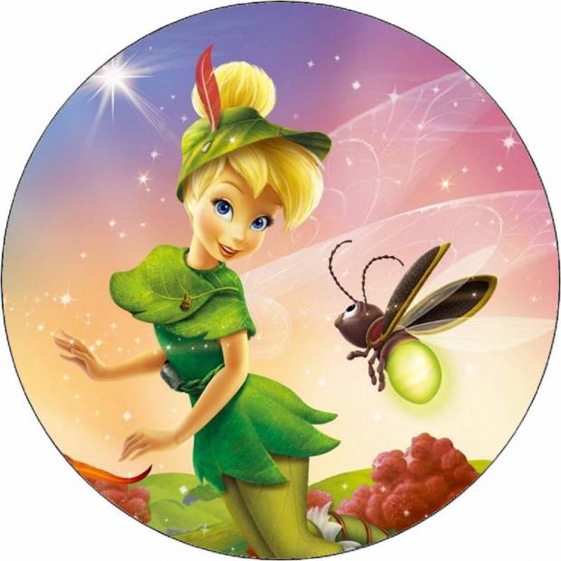 Ehető papír tündér Tinkerbell kalapban 19,5 cm